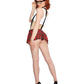 Talk Nerdy To Me Cropped Tank W/ Pleated Plaid Skirt O/s