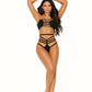 2 Pc Strappy Opaque Set Black O/s