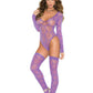 Long Sleeve Teddy W/ Thigh Highs