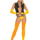 Fishnet Thigh High Neon
