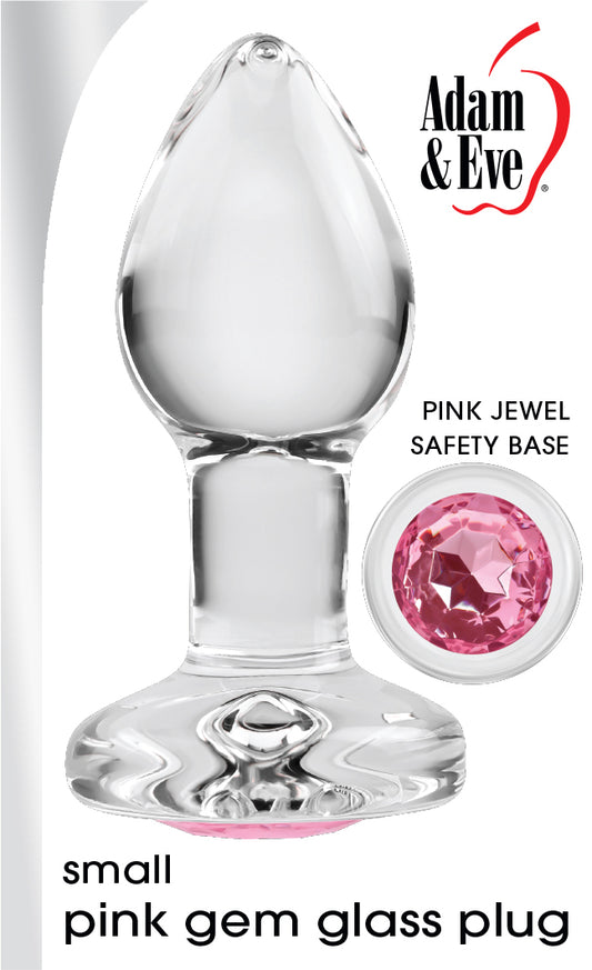 Adam & Eve Pink Gem Glass Plug