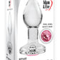 Adam & Eve Pink Gem Glass Plug