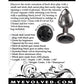Evolved Gem Black Anal Plug Small
