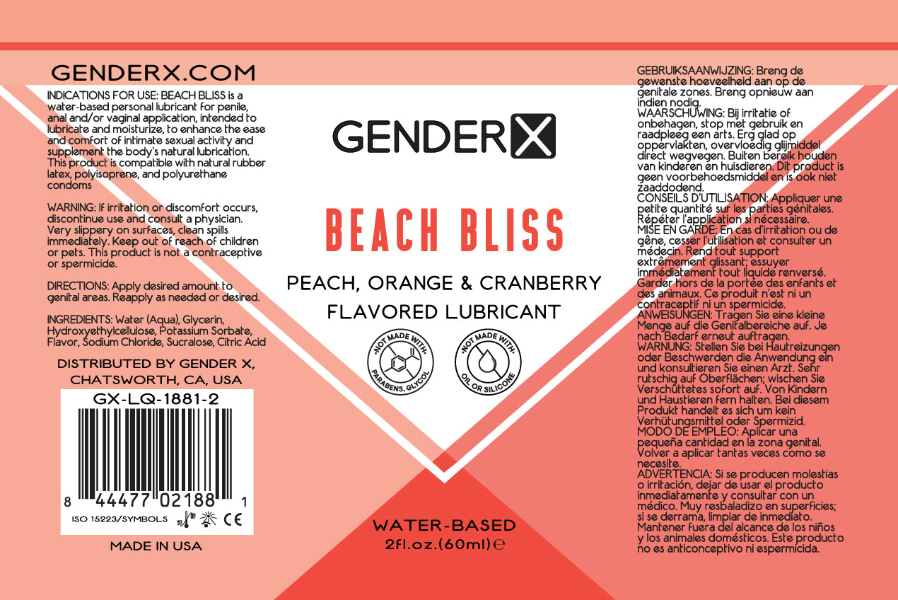 Gender X Beach Bliss Flavored Lube