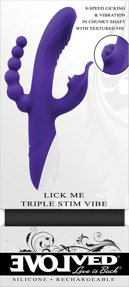 Evolved Lick Me Triple Stim Vibe