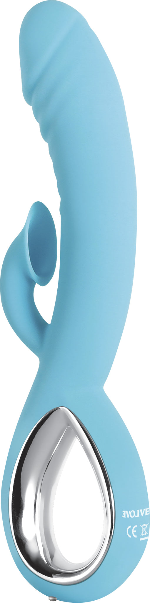 Evolved Triple Infinity Vibrator W/ Suction Blue