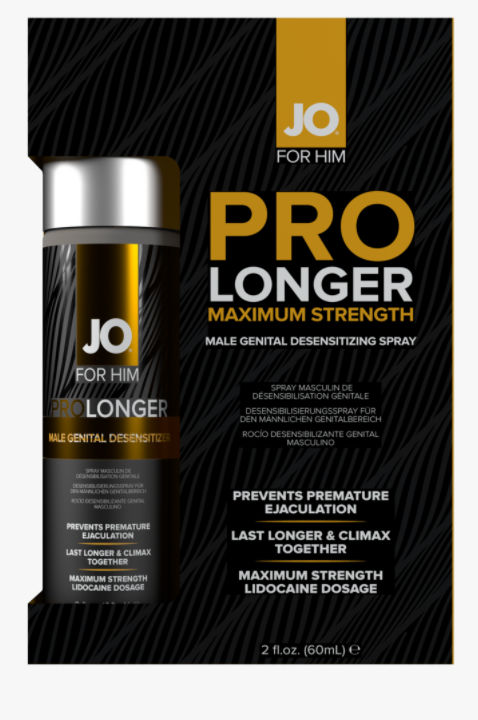 Jo Prolonger Spray W/lidocaine Male Genital Desensitizer 60ml