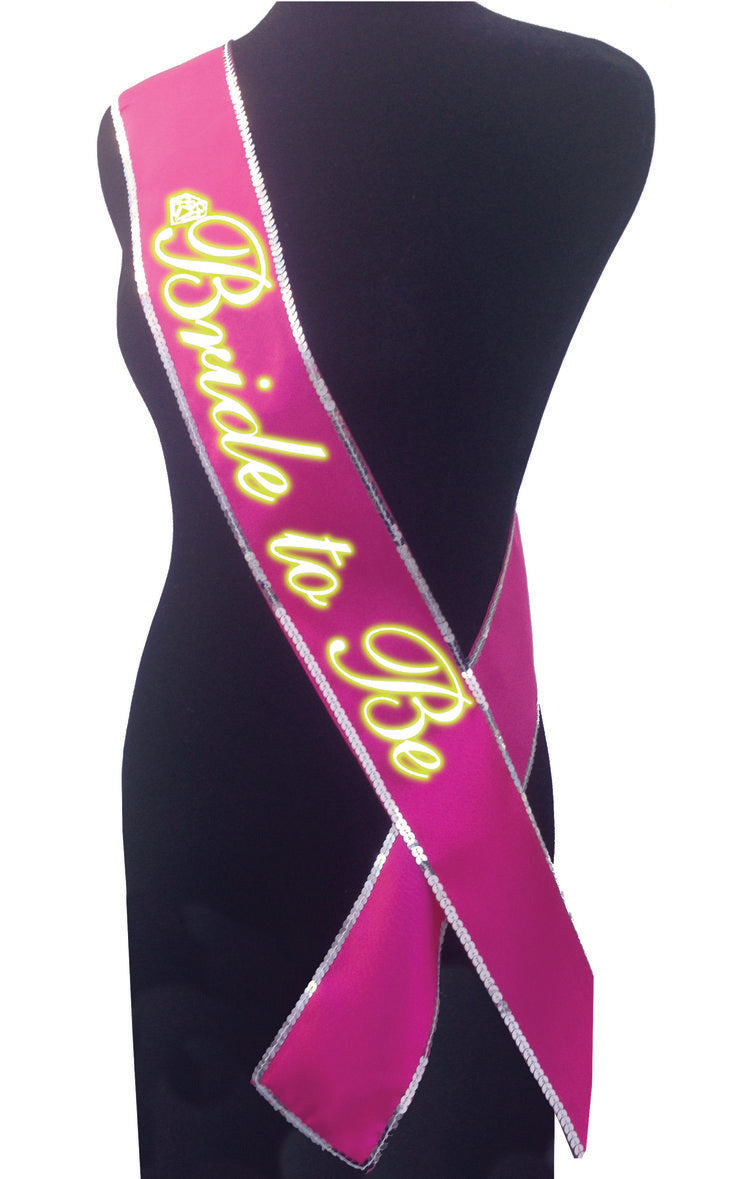 Bride To Be Sash Glow In The Dark