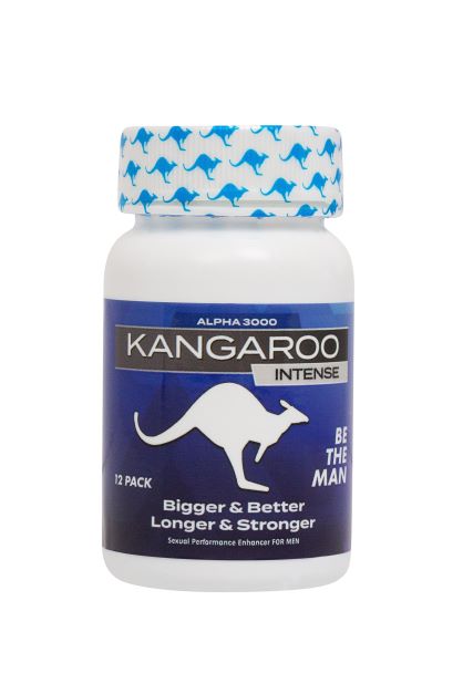 Kangaroo For Him Mega 3000 Blue Bottle 12 Pc