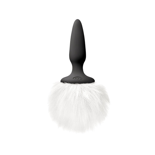 Bunny Tails Mini Black Fur