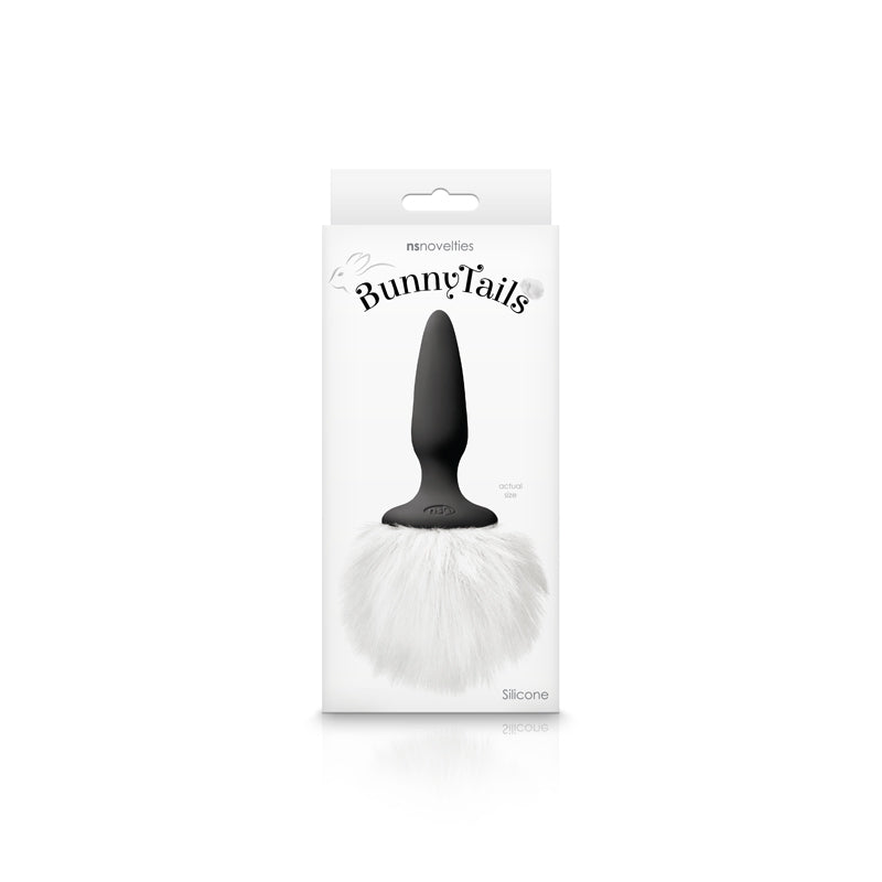 Bunny Tails Mini Black Fur