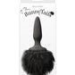 Bunny Tails Mini Black Fur