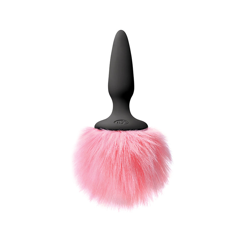 Bunny Tails Mini Black Fur