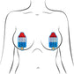 Pastease Red White & Blue Ice Pop Glitter