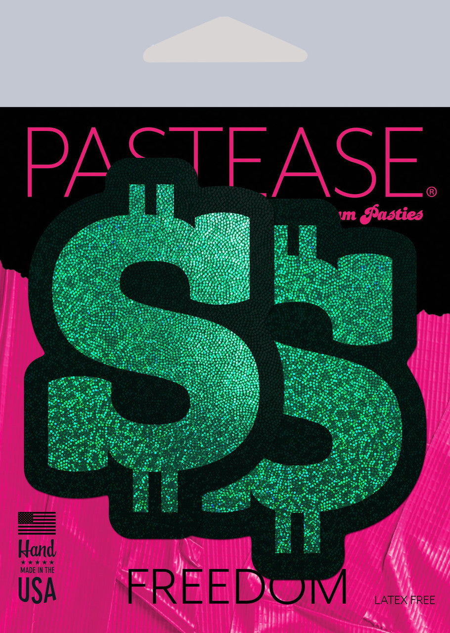 Pastease Green Glitter Dollar Sign