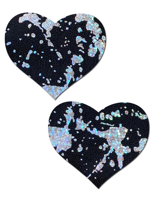 Pastease Splatter Holographic Heart