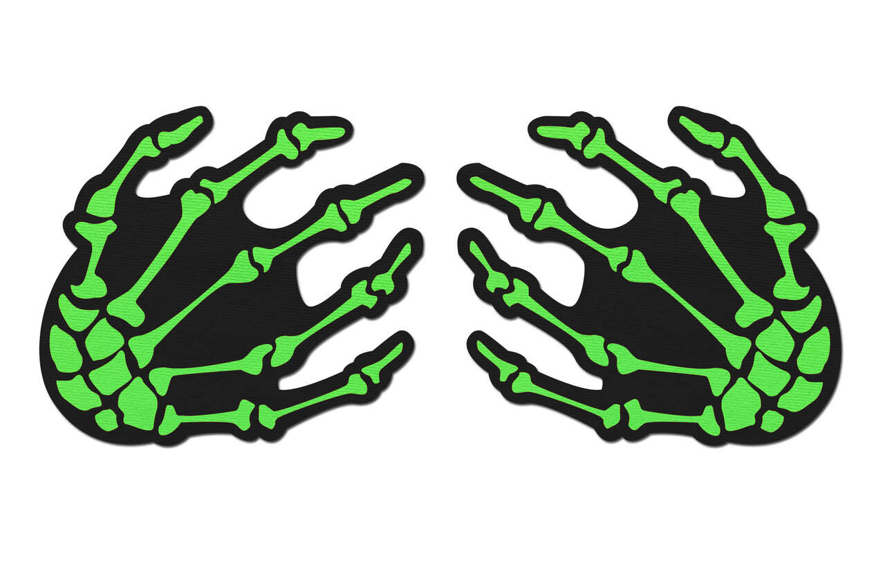 Pastease Neon Green Skeleton Hands