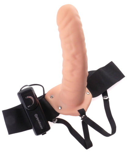 Fetish Fantasy 8in Hollow Strap On Vibrating