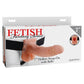 Fetish Fantasy 7 Hollow Strap On W/balls Flesh "