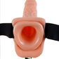 Fetish Fantasy 7 Hollow Strap On W/balls Flesh "
