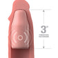 Fantasy X-tensions Elite 9in Sleeve W/ Vibrating Plug Light