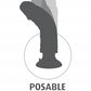King Cock 7 In Cock W/balls Flesh Vibrating