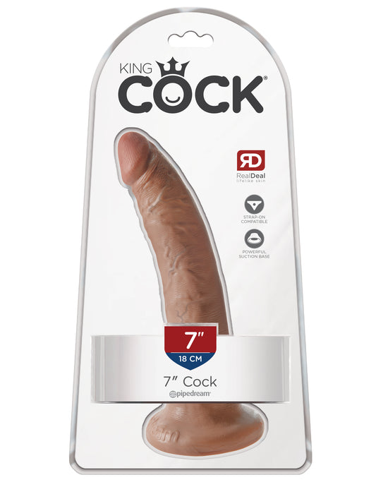 King Cock 7 In Cock Tan