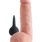 King Cock 8 In Squirting Cock W/ Balls Light
