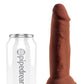 King Cock Plus 6 In Triple Density Cock Brown