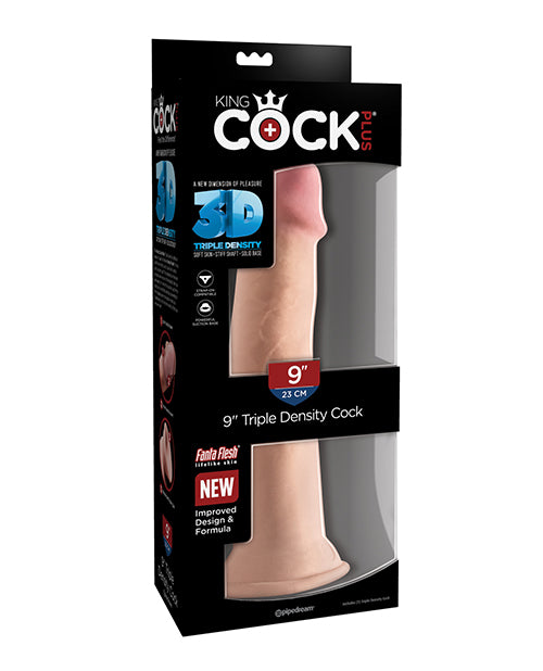 King Cock Plus 9 In Triple Density Cock Light