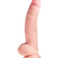 King Cock Plus 8 In Triple Density W/ Balls Light