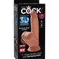 King Cock Triple Density Plus Cock W/ Swinging Balls