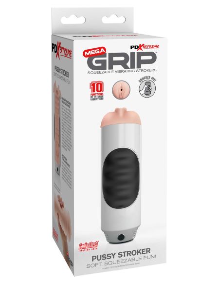 Pdx Extreme Mega Grip Vibratin Stroker Pussy