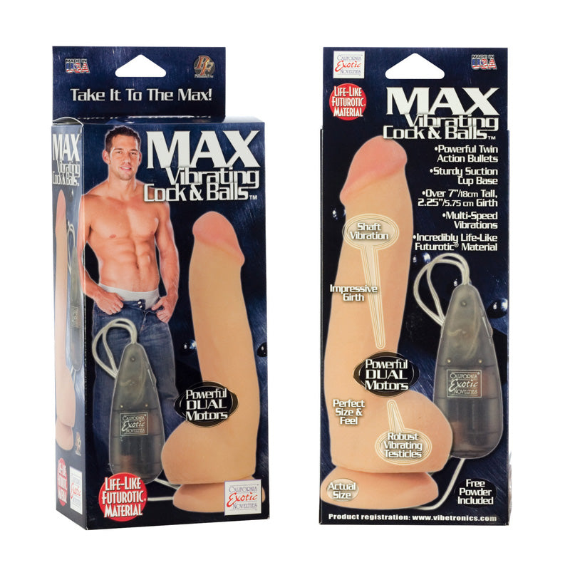 Max Vibrating Cock & Balls