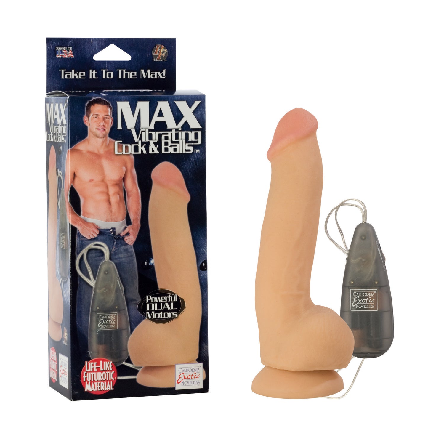 Max Vibrating Cock & Balls