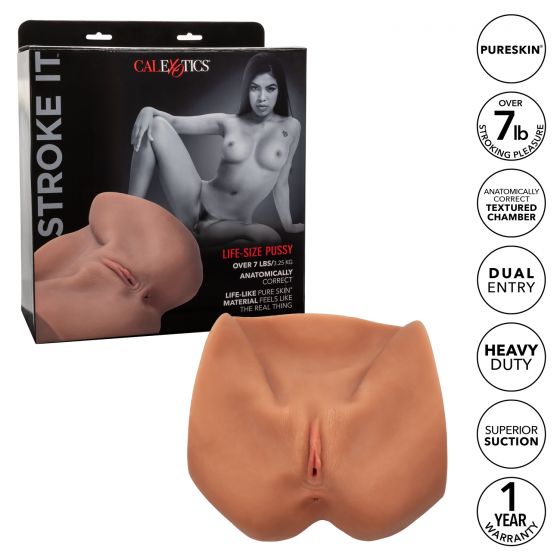 Stroke It Life-size Pussy Brown