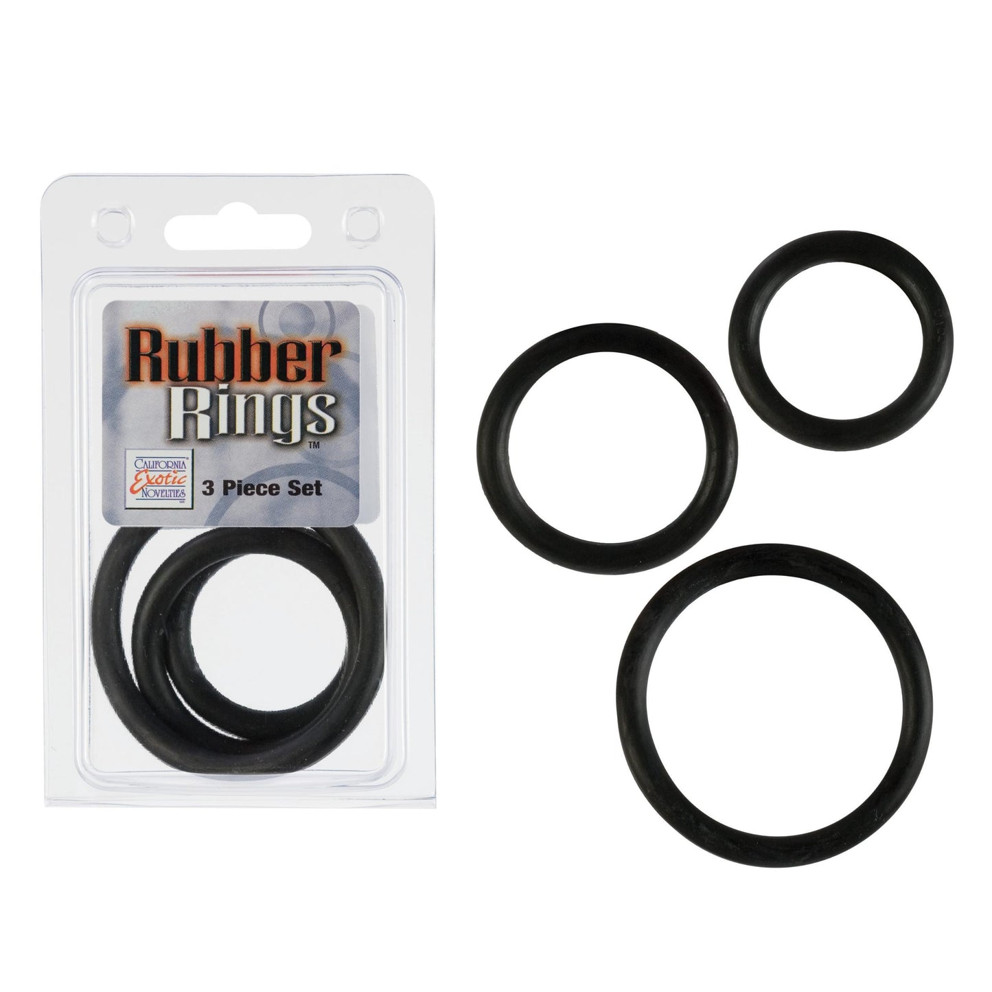 Rubber Ring Black 3pc Set