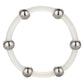 Steel Beaded Silicone Ring Xl