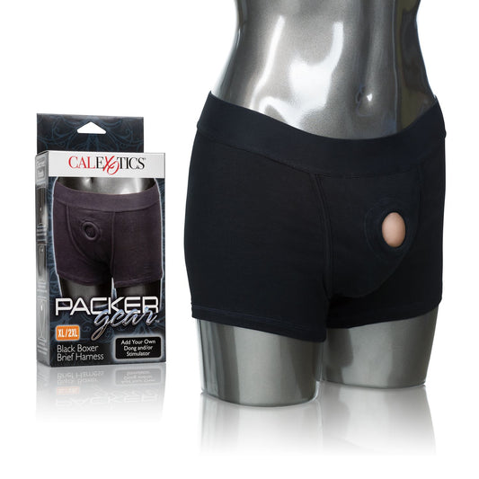 Packer Gear Black Boxer Brief Harness