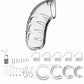 Mancage Chastity 4.5in Transparent Model 04