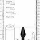 Interchangeable Butt Plug Set Rounded Black