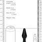 Interchangeable Butt Plug Set Rounded Black