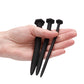 Silicone Screw Plug Set Urethral Sounding Black