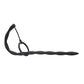 Silicone Plug & Cock Ring Set Urethral Sounding Black