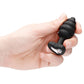 Regular Ribbed Diamond Heart Plug