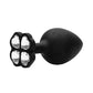 Large Lucky Diamond Butt Plug Black