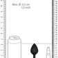 Large Lucky Diamond Butt Plug Black