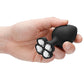 Extra Large Lucky Diamond Butt Plug Black