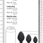 Swirled Butt Plug Set Black