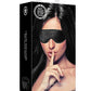 Velvet & Velcro Eye Mask Adjustable Black